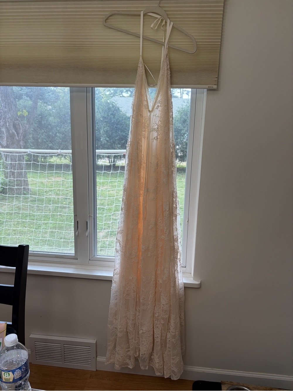 Lace V-Neck Maxi Dress
